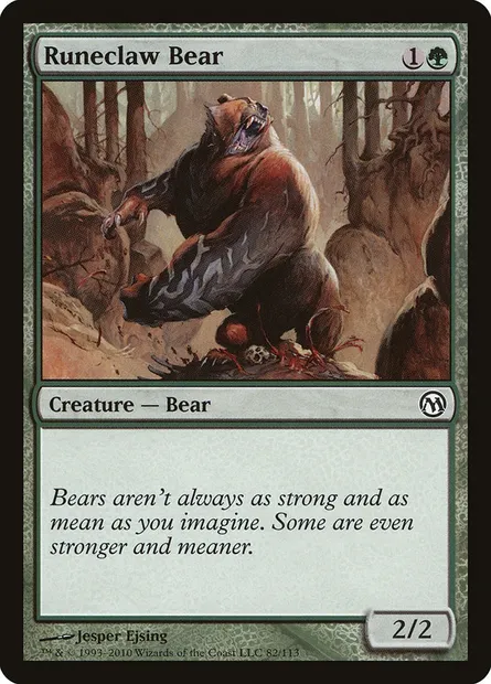 Ours runegriffe, carte Magic DPA 82 — extension Duels of the Planeswalkers