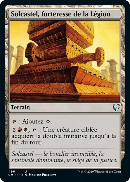 Solcastel, forteresse de la Légion, carte Magic CMR 496 — extension Commander Legends