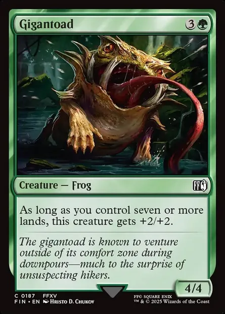 Gigantoad, Magic card FIN 187 — Final Fantasy set