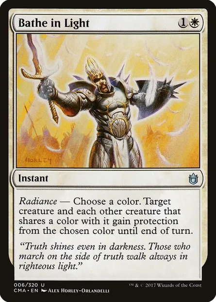 Bain de lumière, carte Magic CMA 6 — extension Commander Anthology
