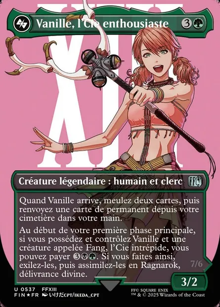 Vanille, Cheerful l'Cie, carte Magic FIN 537 — extension Final Fantasy