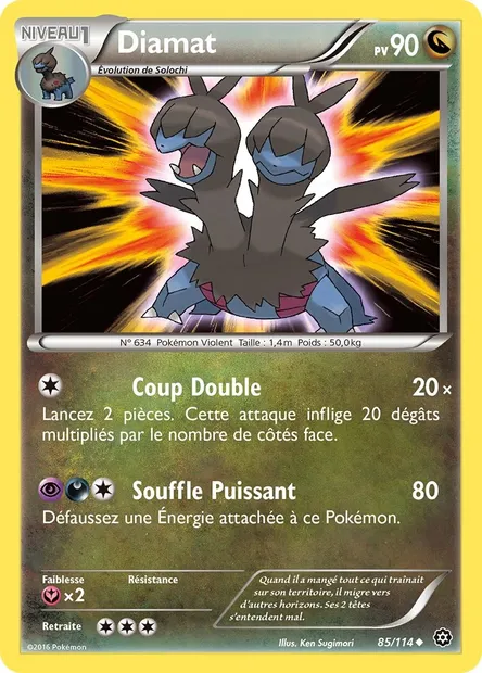 Diamat, carte Pokémon STS 85 — extension Offensive Vapeur