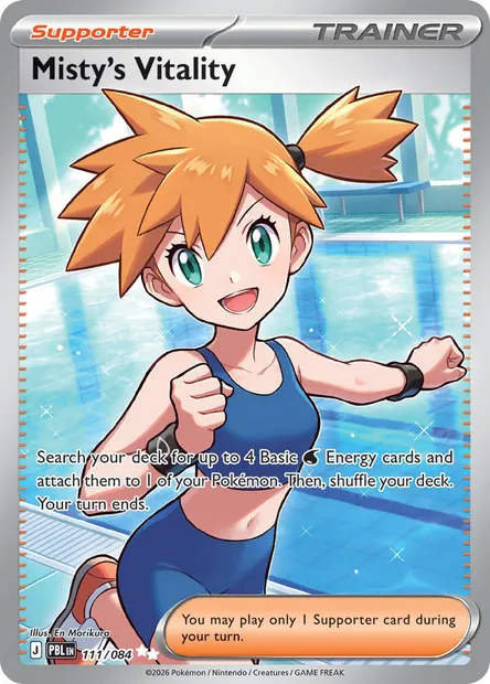Misty's Vitality, Pokémon card PBL 111 — Pitch Black set