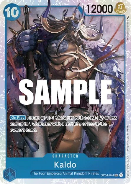 Kaido, carte One Piece OP04-044 — extension KINGDOMS OF INTRIGUE