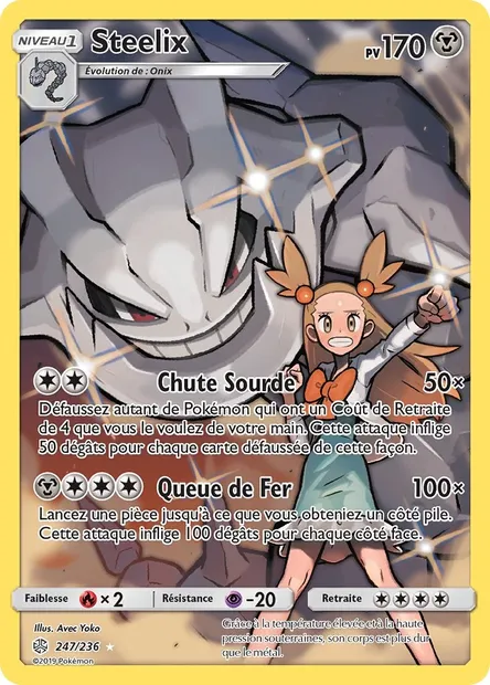 Steelix, carte Pokémon CEC 247 — extension Éclipse Cosmique
