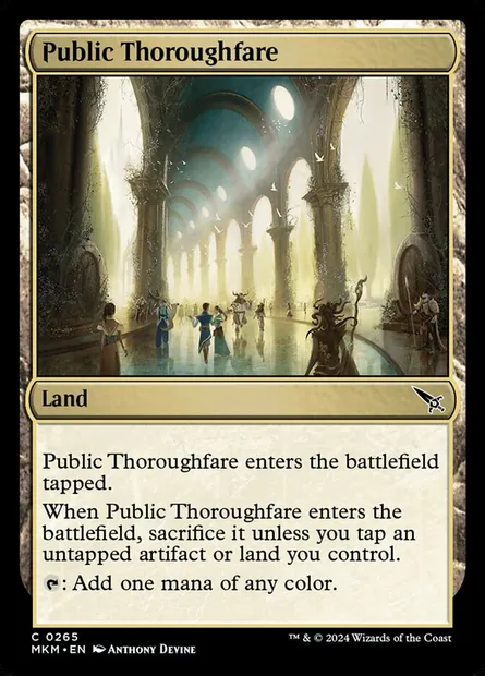 Public Thoroughfare, Magic card MKM 265 — Murders at Karlov Manor set