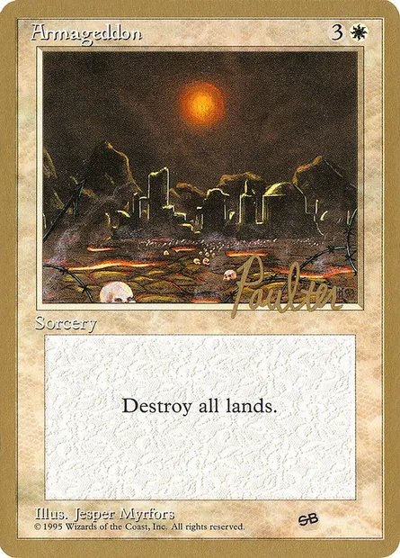 Armageddon, Magic card PTC pp5sb — Pro Tour Collector Set set