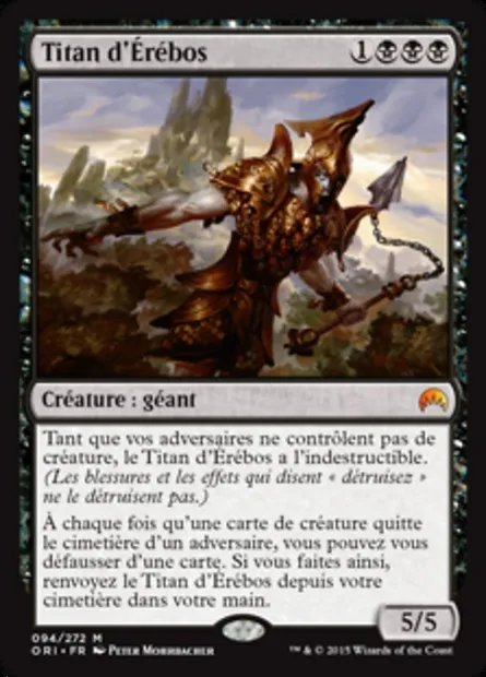 Titan d'Érébos, carte Magic ORI 94 — extension Magic Origines