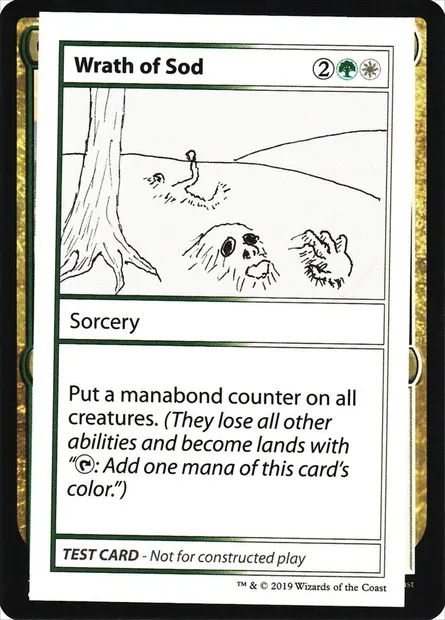 Wrath of Sod, Magic card CMB2 103 — Mystery Booster Playtest Cards 2021 set
