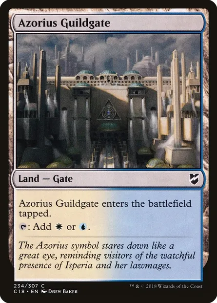Azorius Guildgate, Magic card C18 234 — Commander 2018 set