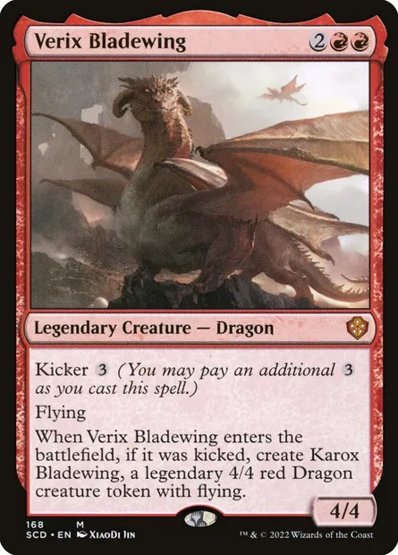 Verix Bladewing, Magic card SCD 168 — Starter Commander Decks set
