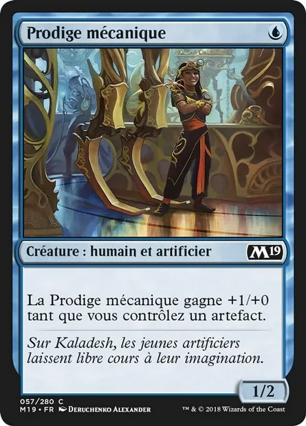 Prodige mécanique, carte Magic M19 57 — extension Core Set 2019
