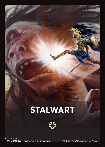 Stalwart, carte Magic FJ25 9 — extension Foundations Jumpstart Front Cards