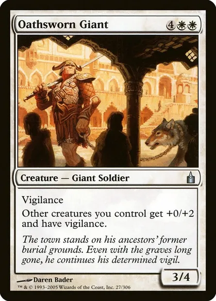 Géant assermenté, carte Magic RAV 27 — extension Ravnica: La Cité des Guildes