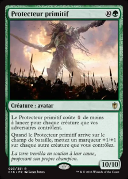 Protecteur primitif, carte Magic C16 23 — extension Commander 2016