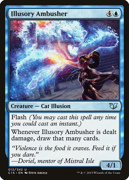 Illusory Ambusher, Magic card C15 12 — Commander 2015 set