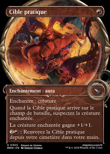 Cible pratique, carte Magic MKM 305 — extension Murders at Karlov Manor