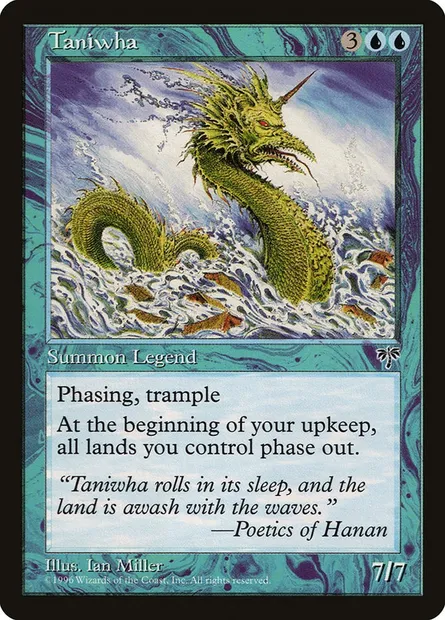 Taniwha, Magic card MIR 95 — Mirage set