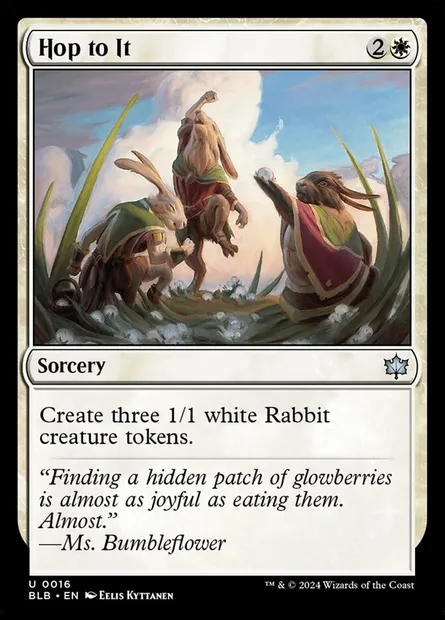 Hop to It, Magic card BLB 16 — Bloomburrow set