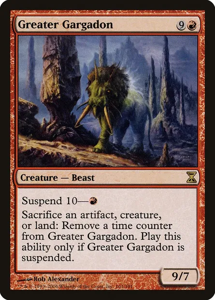 Greater Gargadon, Magic card TSP 161 — Time Spiral set