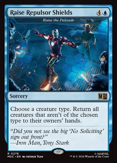 Raise the Palisade, Magic card MSC 278 — Marvel Super Heroes Commander set