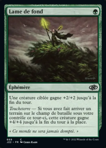 Lame de fond, carte Magic J22 669 — extension Jumpstart 2022