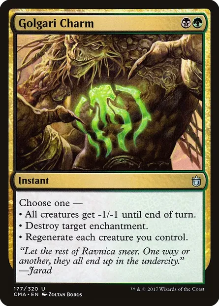 Golgari Charm, Magic card CMA 177 — Commander Anthology set