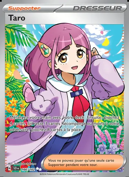 Taro, carte Pokémon SCR 166 — extension Couronne Stellaire