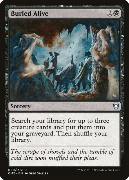 Enterré vivant, carte Magic CM2 59 — extension Commander Anthology Volume II