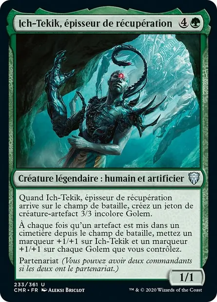 Ich-Tekik, épisseur de récupération, carte Magic CMR 233 — extension Commander Legends
