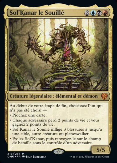 Sol'kanar le Souillé, carte Magic DMU 219 — extension Dominaria Uni