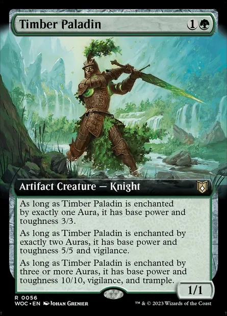 Timber Paladin, Magic card WOC 56 — Wilds of Eldraine Commander set