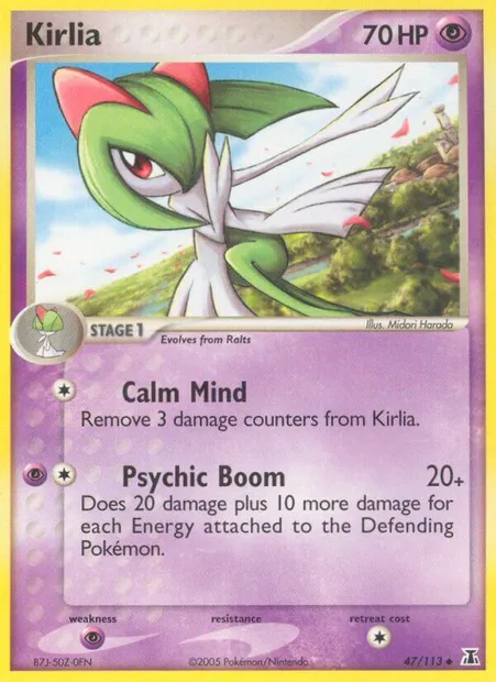 Kirlia, Pokémon card DS 47 — Delta Species set