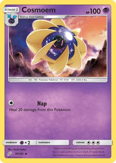 Cosmoem, Pokémon card TEU 70 — Team Up set