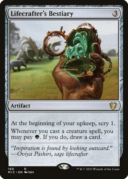 Lifecrafter's Bestiary, Magic card MIC 160 — Midnight Hunt Commander set
