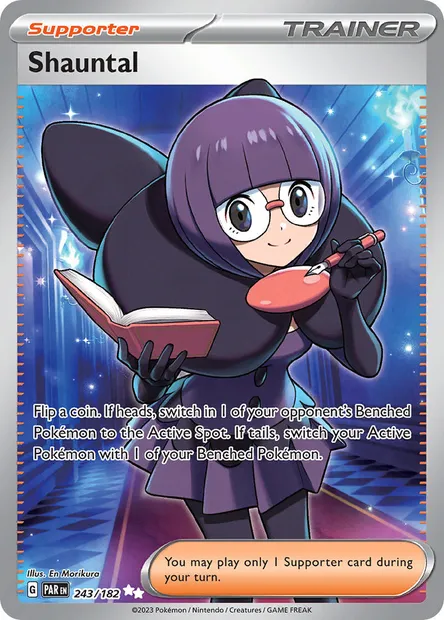 Shauntal, Pokémon card PAR 243 — Paradox Rift set
