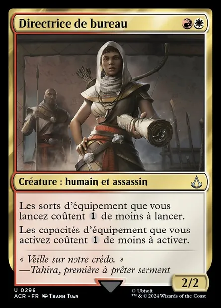 Directrice de bureau, carte Magic ACR 296 — extension Assassin's Creed