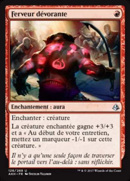 Ferveur dévorante, carte Magic AKH 126 — extension Amonkhet