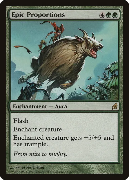 Epic Proportions, Magic card LRW 209 — Lorwyn set