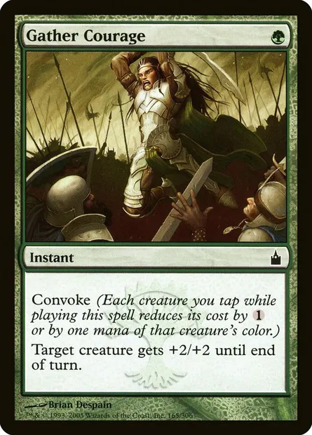 Rassembler son courage, carte Magic RAV 165 — extension Ravnica: La Cité des Guildes