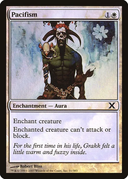 Pacifism, Magic card 10E 31★ — Tenth Edition set