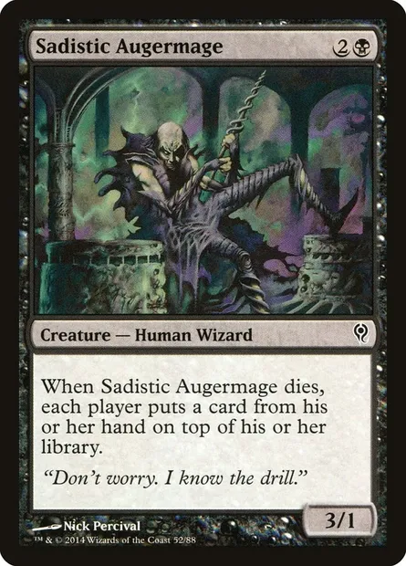 Vrillemage sadique, carte Magic DDM 52 — extension Duel Decks: Jace vs. Vraska