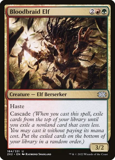 Bloodbraid Elf, Magic card 2X2 184 — Double Masters 2022 set