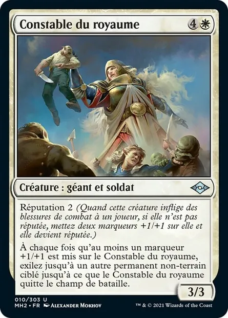Constable du royaume, carte Magic MH2 10 — extension Horizons du Modern 2