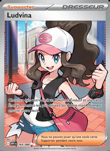 Ludvina, carte Pokémon WHT 164 — extension Flamme Blanche