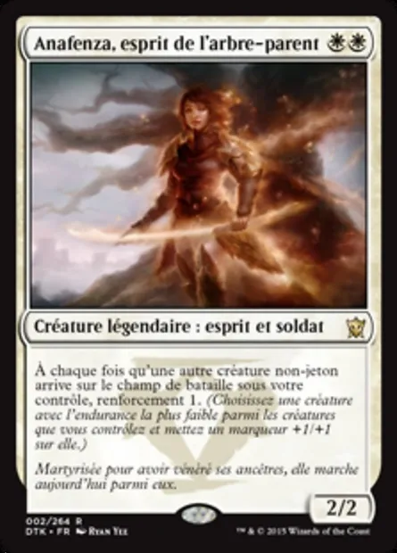Anafenza, esprit de l'arbre-parent, carte Magic DTK 2 — extension Les Dragons de Tarkir