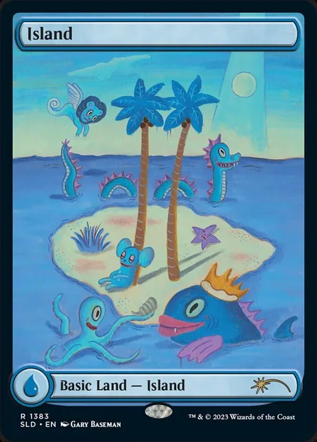Island, Magic card SLD 1383 — Secret Lair Drop set