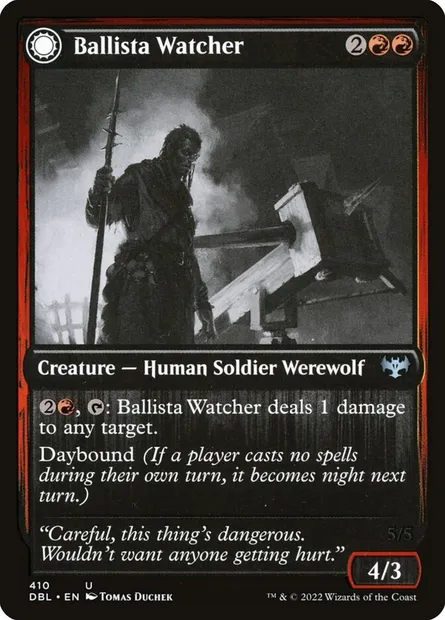 Ballista Watcher // Ballista Wielder, Magic card DBL 410 — Innistrad: Double Feature set