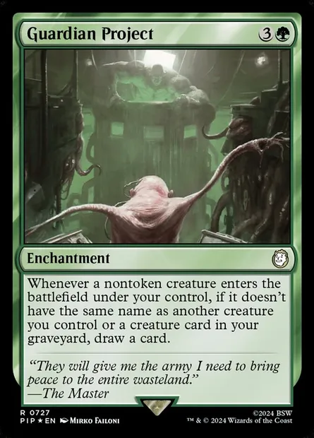 Projet Gardien, carte Magic PIP 727 — extension Fallout