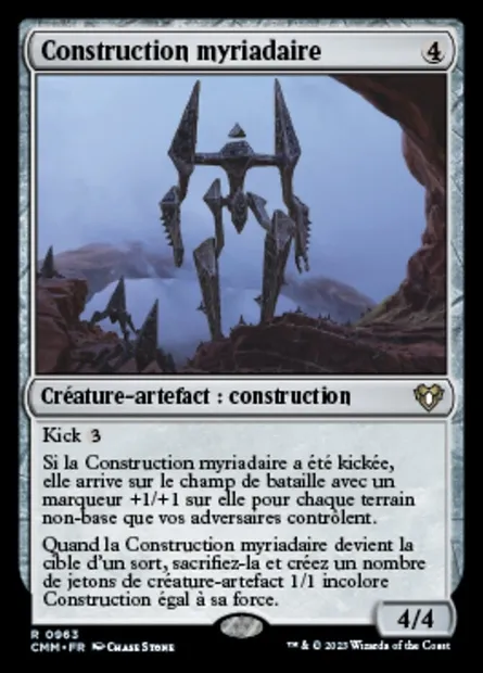 Construction myriadaire, carte Magic CMM 963 — extension Commander Masters